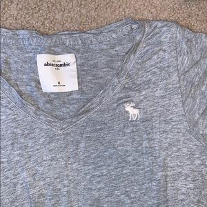 abercrombie kids grey v neck